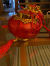京唐春节元宵节新春新年装饰圆形灯笼悬挂手提电子复古发光红灯笼防水 实拍图