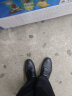 红蜻蜓商务休闲皮鞋男士舒适套脚爸爸鞋WTD71761A/62A 黑色 41 实拍图