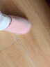 果洛菲（GUOLUOFEI）日式棉麻拖鞋女春秋居家室内木地板情侣棉拖鞋男四季粉色 40-41 实拍图