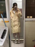 相伊恋人羽绒棉服女25年秋冬季中长款加厚棉衣外套新款宽松棉袄学生面包服 奶黄色 M 【适合100-120斤】 实拍图