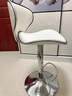 椅品汇（yipinhui）吧台椅 可升降旋转椅 酒吧高脚靠背凳子轻奢现代简约前台收银坐椅 【高款-纳帕皮】白色 加大底盘-3级气杆 实拍图