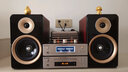 山水（SANSUI） M2胆机HIFI音效电子管CD\DVD机组合桌面发烧级蓝牙音响电视影院书架套装木质电脑办公室茶室音箱 M2套装（胆机功放+碟机层+木架） 实拍图