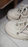 九寸阳光小白鞋女春季新款百搭透气一脚蹬运动休闲平底鞋板鞋女款时尚百搭 白灰款37码 实拍图
