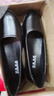真皮牛皮断码鞋真皮年末防滑软皮软底皮鞋女坡跟平底皮鞋 605黑色真皮精品版 37 实拍图