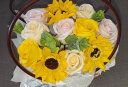 初朵11朵向日葵玫瑰花束香皂花篮鲜同城配母亲节520礼物生日送女友 实拍图