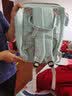 贝贝猫时尚大容量防水宝妈母婴妈咪包 多功能轻便母婴旅行双肩包妈妈包 旗舰版蒂芙尼蓝【USB接口】 实拍图
