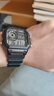 卡西欧（CASIO） 卡西欧(CASIO)小方块数显电子表狂飙安欣同款男防水学生运动手表 黑盘橡胶带AE-1200WH-1A 实拍图