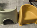 兔可图婴幼儿童塑料小凳子靠背椅加厚宝宝沙发餐椅小椅子防滑板凳洗澡凳 柠檬黄 1只【优质加厚PP材质】 实拍图