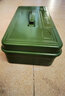 绿林（GREENER）家用铁工具箱铁皮大号单双层五金收纳箱多功能车载空箱中号手提式 360A绿-加厚单层【364*188*115】 实拍图