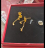 周六福蝶舞星辰足金黄金耳线耳饰女生日礼物计价A0913065约2.62g一对 晒单实拍图