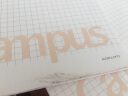 国誉(KOKUYO)无线装订本Campus笔记本子胶装本软抄本·5mm方格 A5/60张/本 3本白色 WCN-CNB3638 实拍图