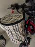 凤恩（fengen） 自行车车筐车电动车前车筐帆布折叠车篓山地车挂篮单车菜篮子布篮子 升级带盖卡其色米格布篮子带垫板 实拍图