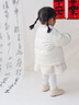 巴拉巴拉童装儿童羽绒服婴儿外套2025新宝宝女童春装新年拜年服新中式衣服 白色调00311-白鸭绒 90 充绒量59g 实拍图
