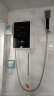 太尔（OUS）即热式电热水器 免储水速热 恒温水电分离 家用淋浴洗澡 上门安装 605H 0.001L 8500W OUS-605H 镜面黑 实拍图