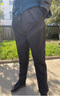 老人头（LRT）男士鹅绒裤外穿防风滑雪羽绒裤宽松保暖高腰加厚防寒裤子冬季新款 墨绿 XL /175（建议125-140斤） 实拍图