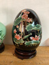 傲世景德镇陶瓷器新中式花瓶工艺品客厅摆件酒柜玄关茶室博古架装饰品 乌金釉清荷福气蛋+底座 实拍图