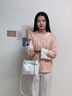 NINE WEST包包女款2025年最新款设计师款奢侈品女包斜挎包情人节礼物送女友 米白色 实拍图