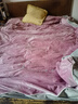 雅鹿 A类婴儿牛奶绒四件套法兰绒床单冬季被套珊瑚绒被罩床笠床上用品 豆沙红+摩登灰【A类标准婴儿绒】 1.8m 床单款 四件套-被套200*230cm 实拍图