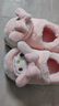 Hello Kitty儿童包脚棉拖鞋美乐蒂女童卡通舒适包跟保暖拖鞋粉色230 KT0101 实拍图