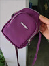 畅印2025新款韩版休闲大屏手机包单肩包女牛津斜挎布包竖款手机袋小包 深紫色 实拍图