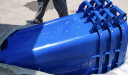 科力邦（Kelibang) 户外垃圾桶 大号加厚240L商用塑料环卫垃圾桶带盖轮工业小区物业翻盖果皮箱 蓝色 单个 实拍图