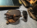 雷朋（RayBan）太阳镜反光开车驾驶偏光钓鱼墨镜男女款眼镜0RB8313礼物 002/K7黑色镜框偏光灰色反光镜片 尺寸61 实拍图