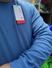 京东京造长袖t恤男打底衫摇粒绒秋冬加绒保暖内衣男装衣服半高领 灰蓝 2XL 实拍图