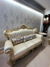 梦美斯宣 沙发 欧式全实木真皮沙发奢华香槟金客厅家具大户型123沙发 7918 单人位 实拍图