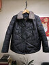 宗纯   海宁皮衣真皮羽绒服女短款绵羊皮水貂领宽松加厚外套秋冬新款显瘦百搭chic时尚真皮上衣潮 黑色 2XL 实拍图