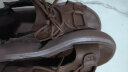 卡帝乐鳄鱼（CARTELO）品牌鞋复古真皮凉鞋女2023年新款夏季厚底百搭鱼嘴罗马鞋 棕色 37 晒单实拍图