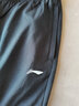 李宁运动裤子男秋冬冰丝速干裤宽松透气薄款裤子直筒卫裤夏天跑步长裤 黑色(棉质平口-夏季休闲) L 实拍图