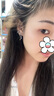 顶妃（DING FEI）S925银针星星耳钉女小众感耳坠2025新款潮耳钉女精致耳饰镶钻 耳钉款  A26-305 实拍图