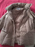 鸭鸭（YAYA）佟丽娅同款羽绒服女2025冬新款韩版中长款休闲连帽加厚保暖外套HS 摩卡色 XS 150 实拍图