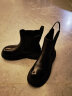 百丽切尔西靴女商场同款黑色英伦皮靴短靴加绒X2G2DDD1 黑色 36 实拍图