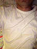 杰克·琼斯（JACK&JONES）男装T恤男夏季万能T恤舒适男士短袖清凉多色上衣纯色水洗不易走形 本白色A06 L 晒单实拍图