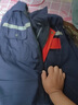  乾朗 防静电工作服套装男女夏季短袖透气耐磨劳保服带反光条电焊工服汽修工程服加油站电力局工装可定制logo 藏蓝色夏短套装185 实拍图