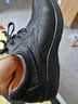 日顺皇男鞋日常休闲皮鞋头层牛皮系带鞋子特大码男鞋手工缝制皮鞋 黑色 42 实拍图