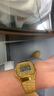 卡西欧（CASIO）手表 经典方块小金表时尚ins复古男表女表情侣表夜光电子表 A168WG-9W 36mm表盘男款 实拍图