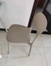 和大人餐椅家用塑料椅子现代简约餐厅饭桌靠背休闲椅北欧洽谈接待餐桌椅 LGF版白色 加强加厚破损必赔 实拍图