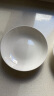 隆达骨瓷陶瓷餐具 饭盘骨碟菜盘汤盘西餐盘 纯白 纯白深盘 2个 8.5英寸 实拍图