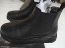 井迈切尔西马丁靴男潮中帮英伦风短靴男士黑色春秋款低帮透气高帮皮鞋 黑色中帮【加绒款】 42 皮鞋码 实拍图
