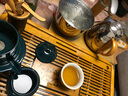 石匠同丰 智能全自动上水电热水壶 304不锈钢烧水壶 泡茶电磁炉电茶壶茶盘茶台煮水炉 金色 实拍图