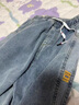 衣然呈品港风牛仔裤男春秋季新款印花潮流宽松束脚休闲运动老爹九分裤子男 蓝色 L【建议120-130斤】 实拍图