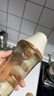奶爸爸（Nicepapa）翻盖240ML专用婴儿宝宝奶嘴 吸管 宽口径硅胶仿母乳触感断奶奶嘴 十字孔M码7-10个月 [带300ml吸管] 实拍图
