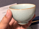 容山堂陈文德大师汝窑茶具整套茶壶茶杯盖碗泡茶壶高档汝瓷送老师礼物 陈文德汝窑茶具套装-秘色盖碗款 实拍图