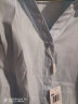 森马（Semir）中袖衬衫女oversize气质纯色上衣通勤简约风夏季质感衬衣百搭 冰蓝80999 160/84A/M 晒单实拍图