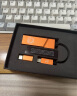 艾利和（Iriver）Astell&Kern AK HC2 fripSide合作款解码耳放线4.4mm HIFI安卓iOS 手机电脑便携小尾巴 橙色 实拍图