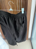 QGF 休闲短裤女潮牌高腰显瘦设计感小众阔腿五分裤学生夏季百搭裤子 黑色 L 实拍图