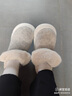 优调棉鞋女加绒加厚外穿保暖厚底踩屎感棉拖鞋男冬季 白色 39-40 实拍图
