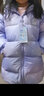 迪士尼女童羽绒服外套儿童连帽中长款宝宝冰雪爱莎保暖加厚白鸭绒 QBX513360紫色 120适合115-125cm  实拍图